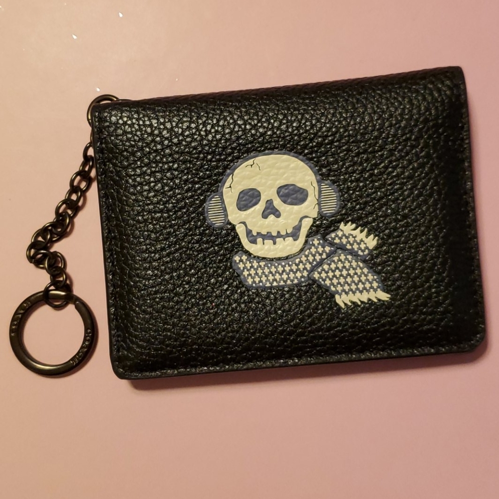 COACH mini keychain ID holder